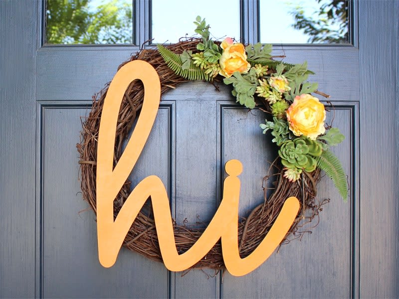 Hi Script Wood Letters - Cursive Wood Letters