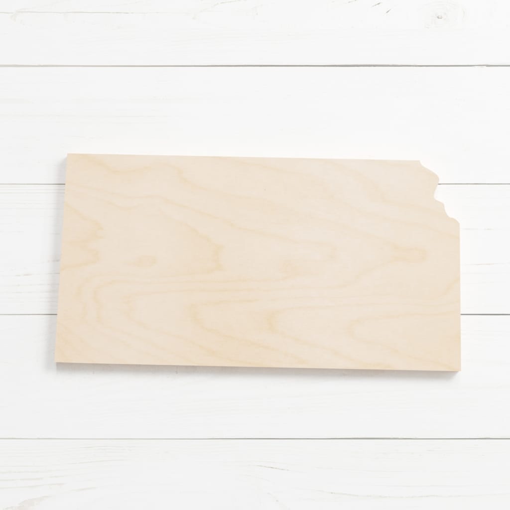 Kansas Craft Shape Wood Cutout Any Size