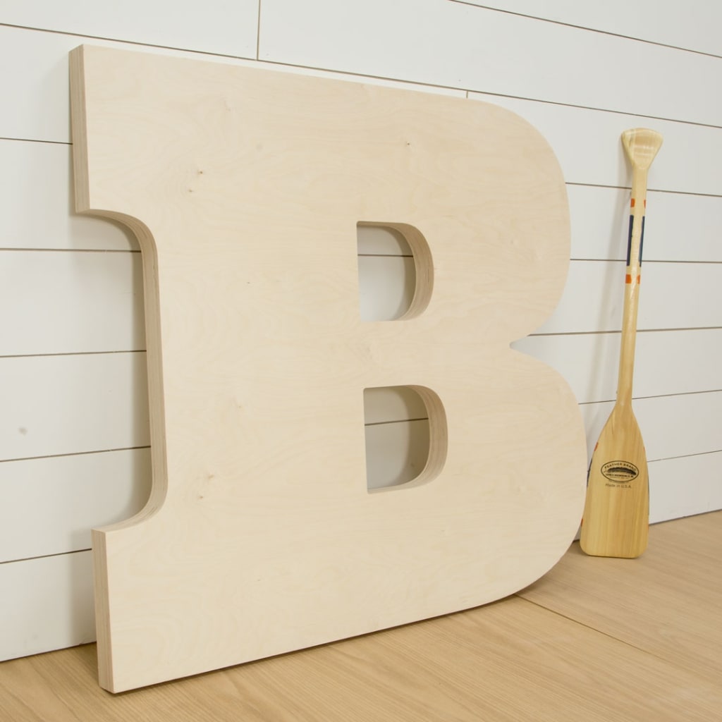 Package of 1, 6 Inch X 3/4 Thickness Baltic Birch Wood Letter g