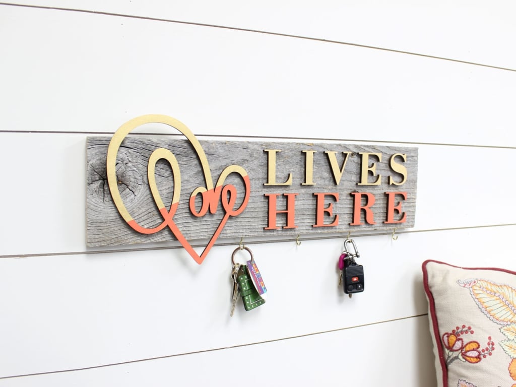 Personalized Two Piece Wooden Wall Script — Love Leighton