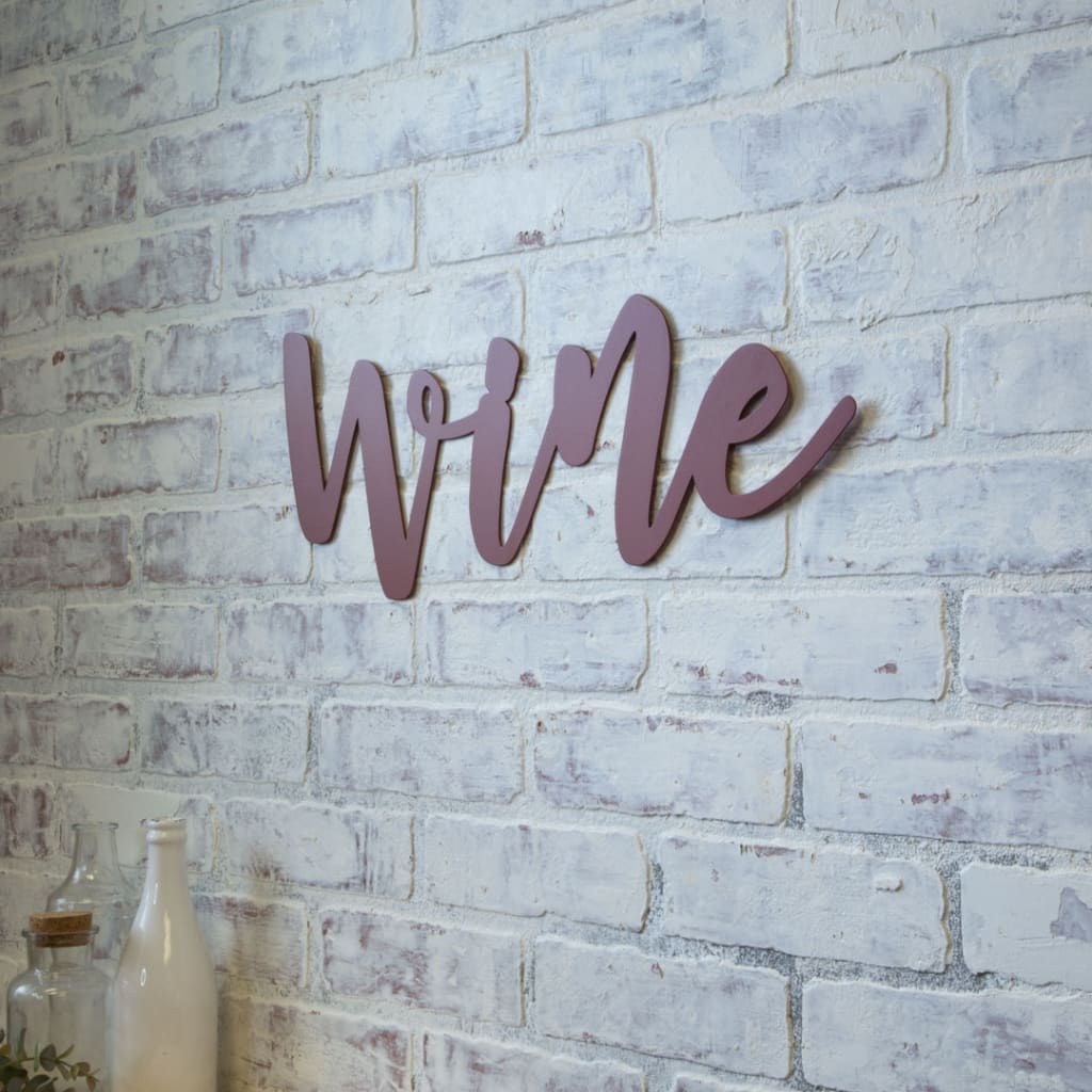 Painted Script Metal Words | CraftCuts.com