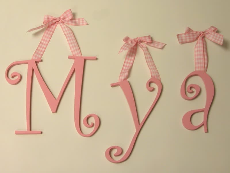 Hanging Wooden Letters - Hanging Wall Letters | Craftcuts.com