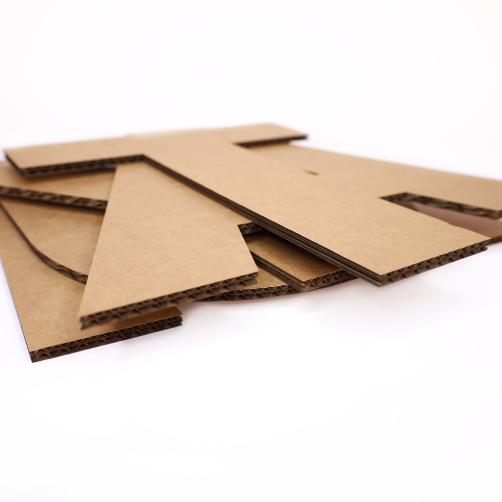 3D Cardboard letters, great for events, strong, durable and precision cut.