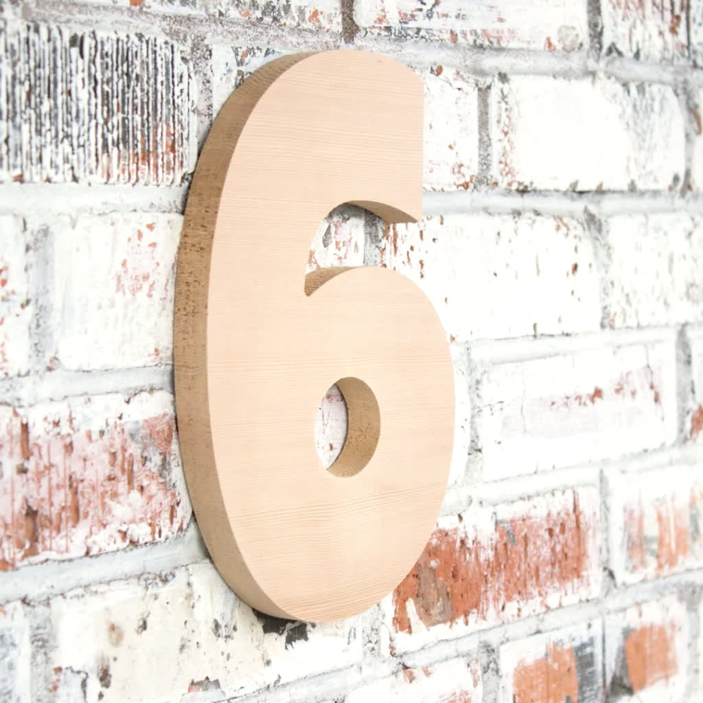 Wooden numbers