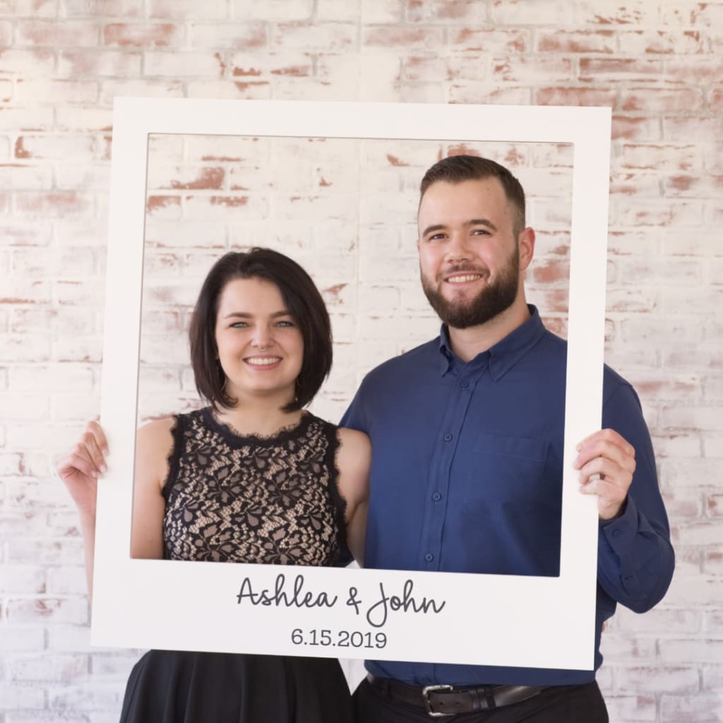 wedding picture frame prop