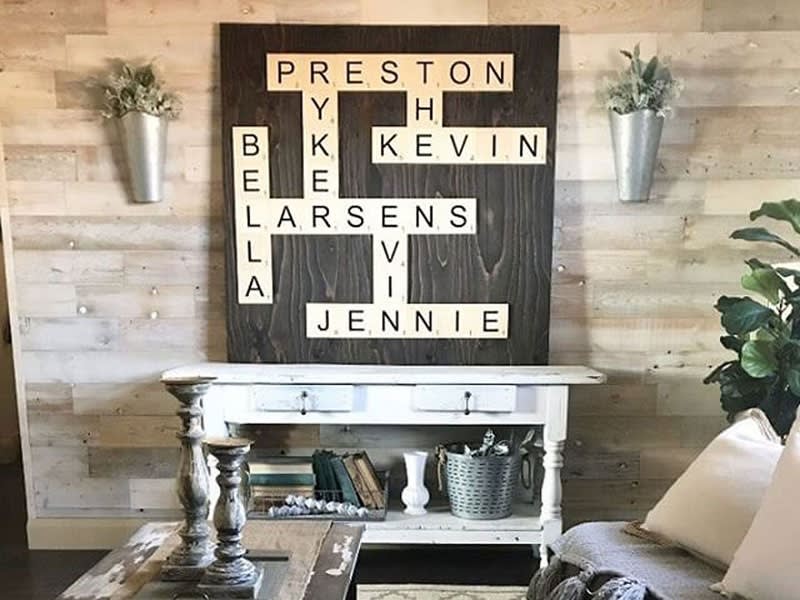 Wood Wall Letter Tiles Large Craftcuts Com