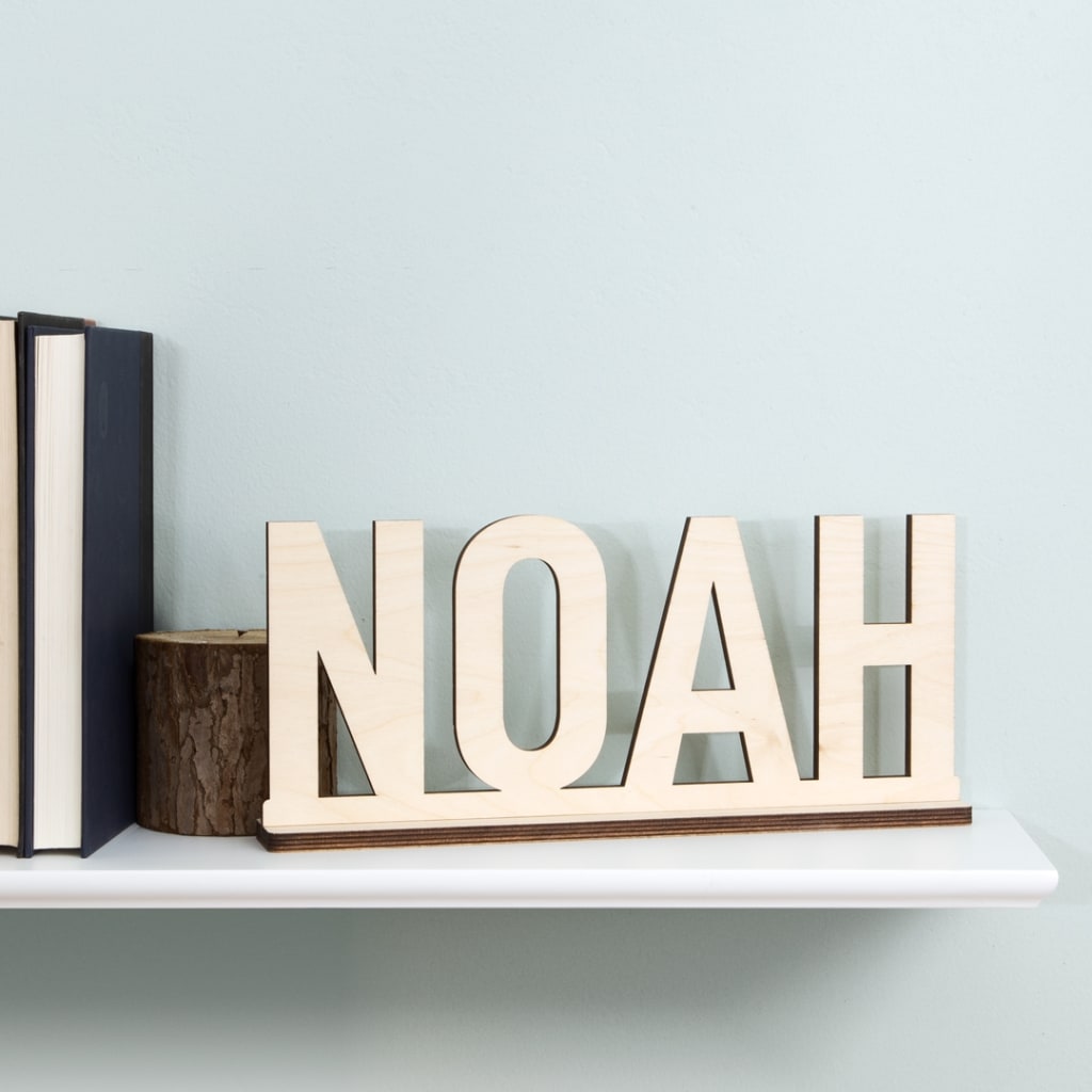 Buy Wooden Letters, Unfinished Wall Decor, Block Font