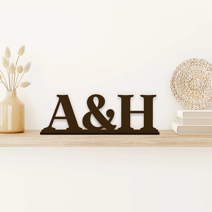 Wooden Letters 6 inch, Unfinished Wood Letters for Wall Decor, Free Standing Letters Decorative Alphabet MARQUEE Letters for Home Bedroom Wedding