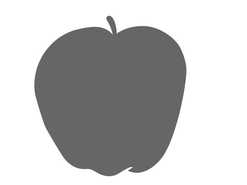 Apple Stencil by Craftcuts.com