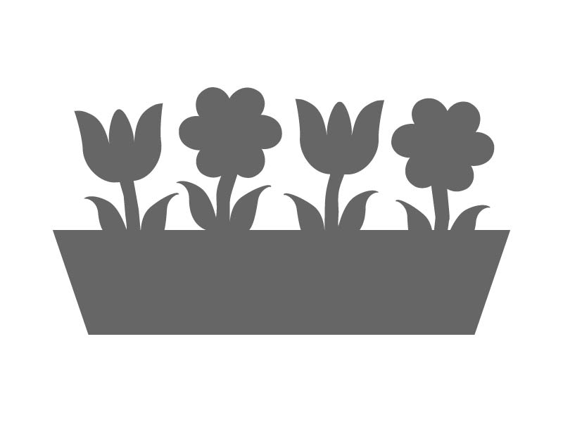 Flower Planter Stencil