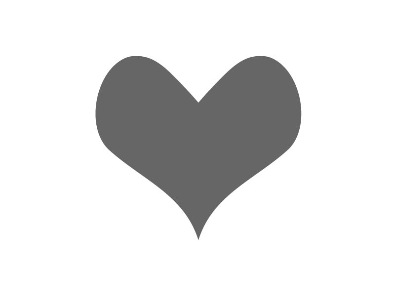 Whimsical Heart Stencil