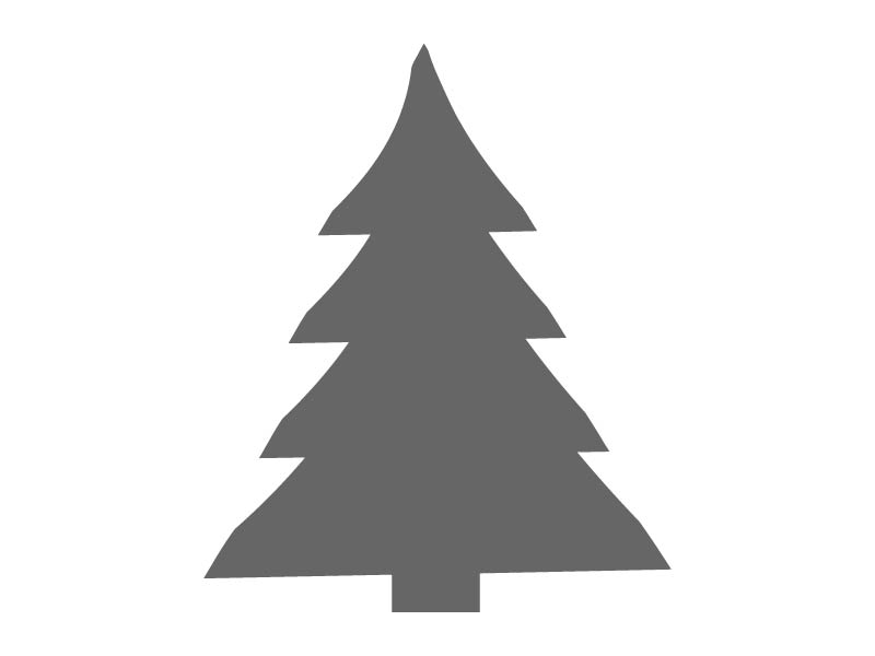 Full Christmas Tree Stencil | Craftcuts.com