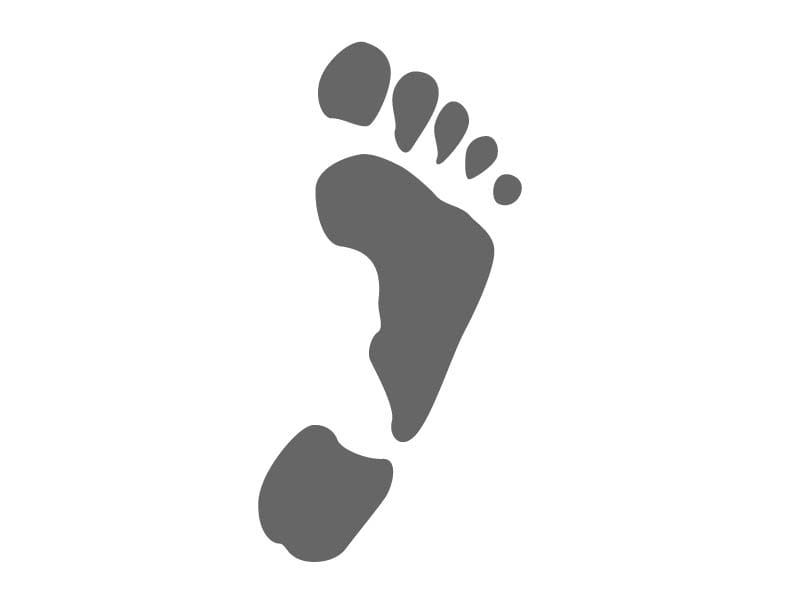 Footprint Stencil | Craftcuts.com