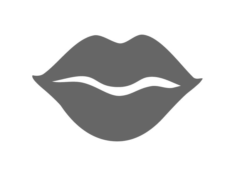 Happy Lips Stencil