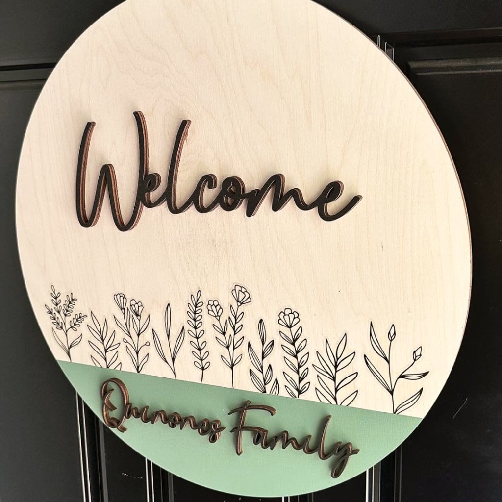 Welcome Cursive Wall Letters Words for Front Door Entry Vinyl Stickers for  Decor