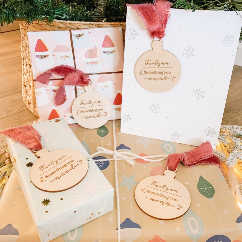Personalized 4 Gift Rule Tags | CraftCuts.com