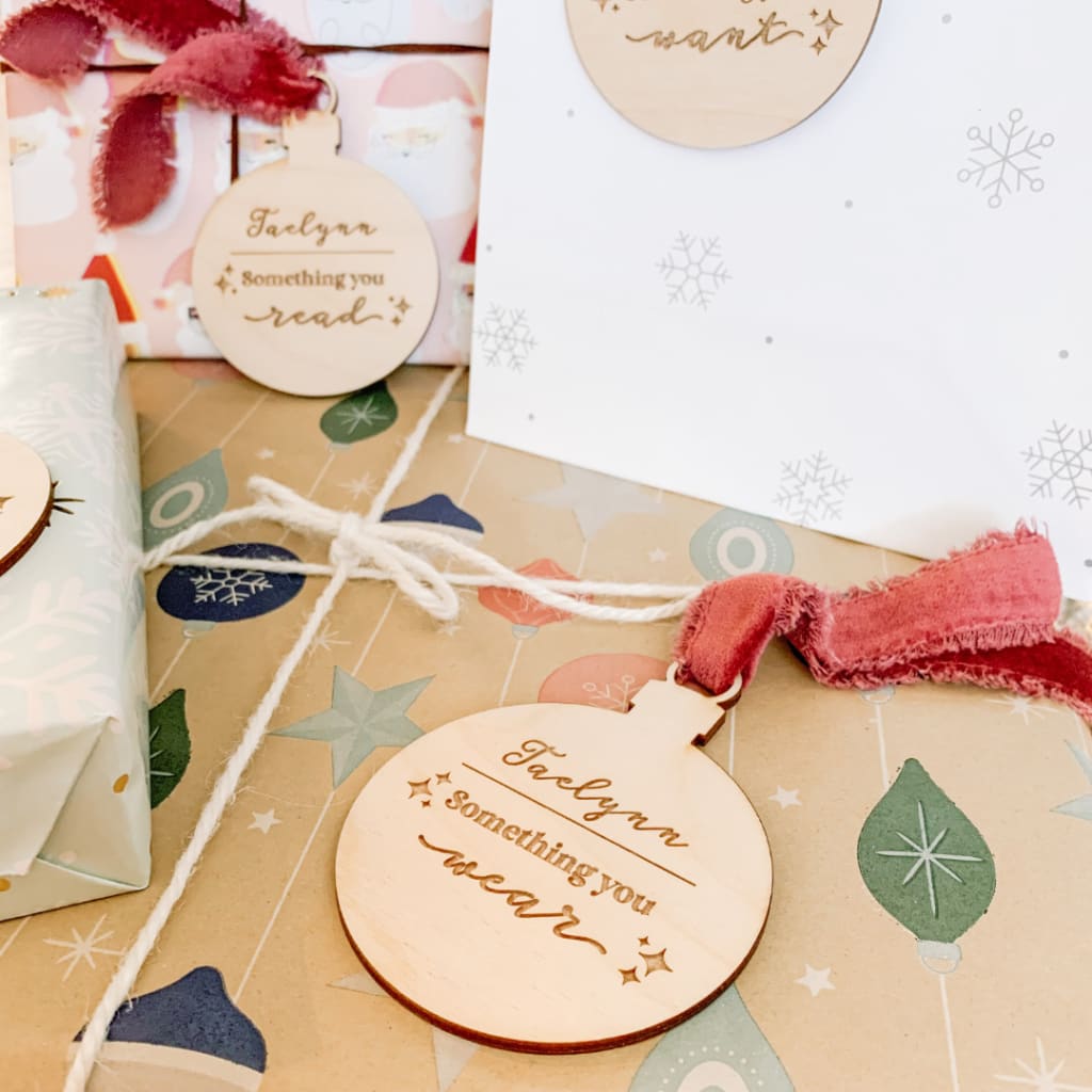 Personalized 4 Gift Rule Tags | CraftCuts.com