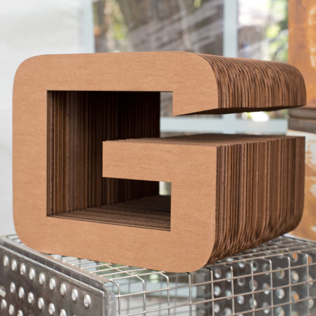 Cardboard Letter H