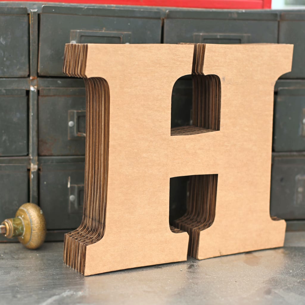 Cut Out Cardboard Letters, Isolated Objects