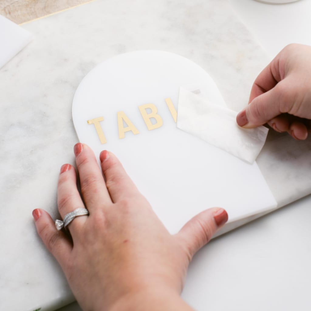 Customizable Iron Table Letter with Interchangeable Sticker Designs- WOWORK  -directly factory