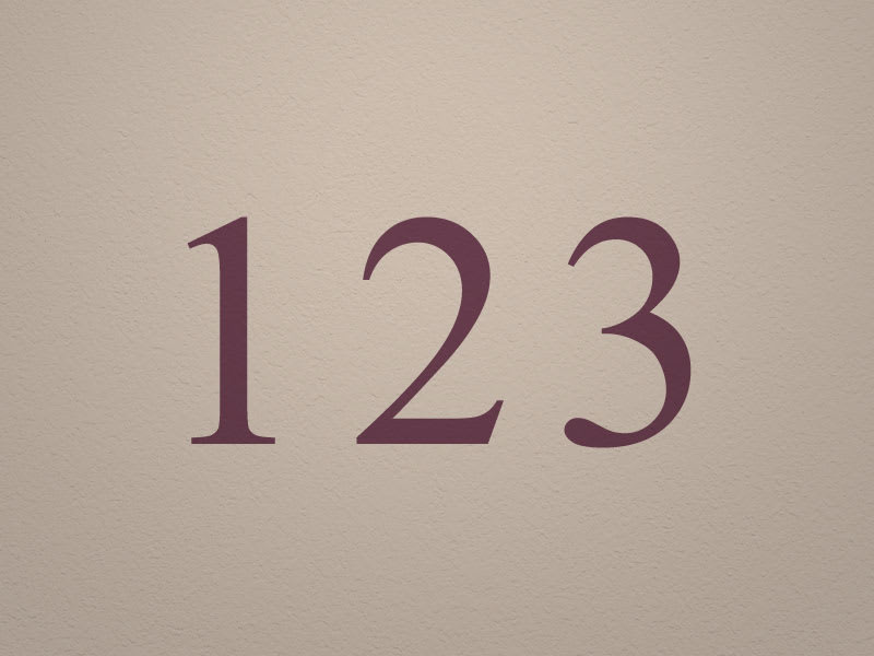 Times New Roman Number Stencil Set | Craftcuts.com