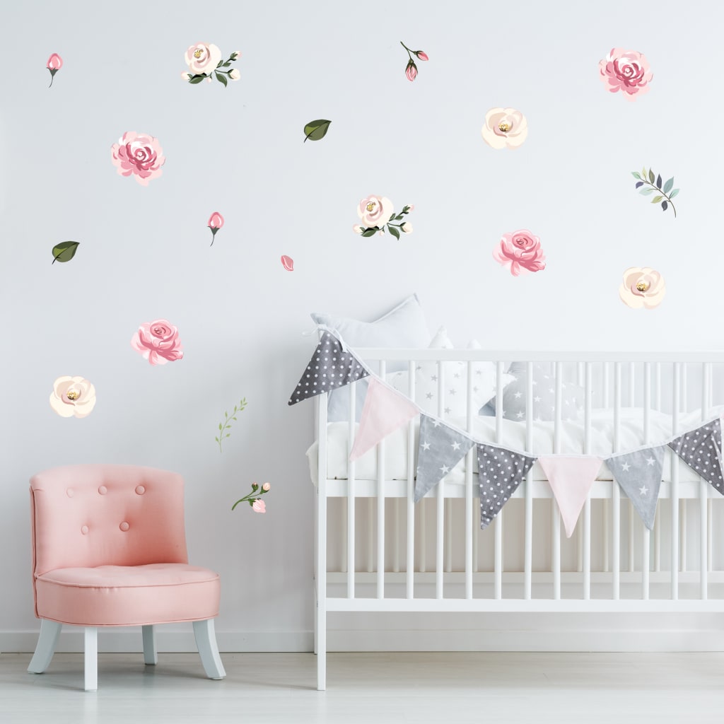 Vintage Floral Wall Decals Wall Stickers