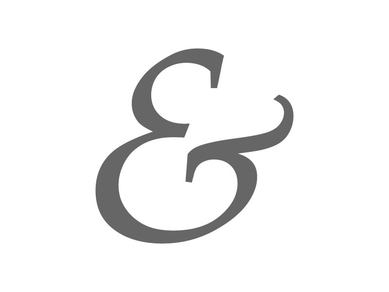 Ampersand Palatino Italic Decal - Ampersand Palatino Italic Wall Decal ...