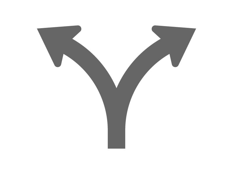 Arrow Sign Two Directions Decal Arrow Sign Two Directions Wall Decal