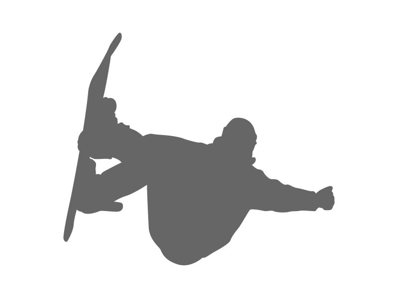 Snowboard Grab Decal Snowboard Grab Wall Decal