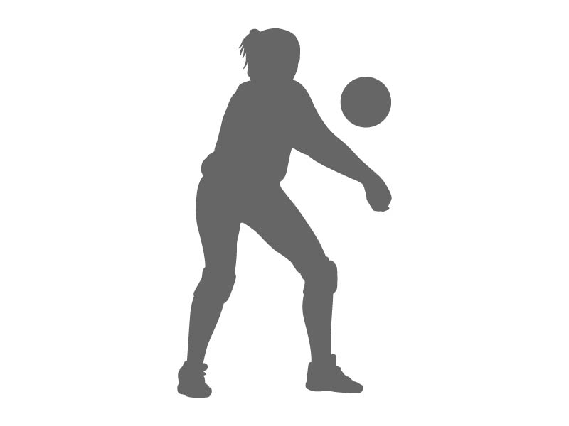 Volleyball Bump Decal Volleyball Bump Wall Decal