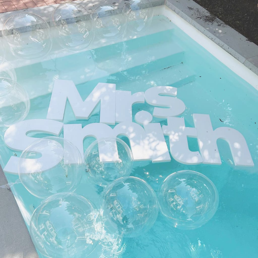 Wedding Floating Foam Letters | CraftCuts.com