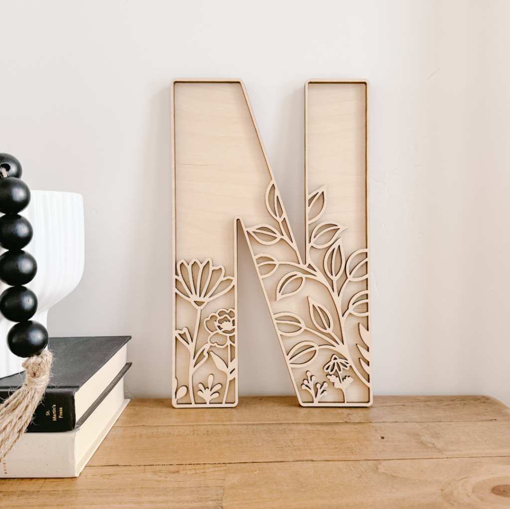 Wildflower Wall Letters | CraftCuts.com