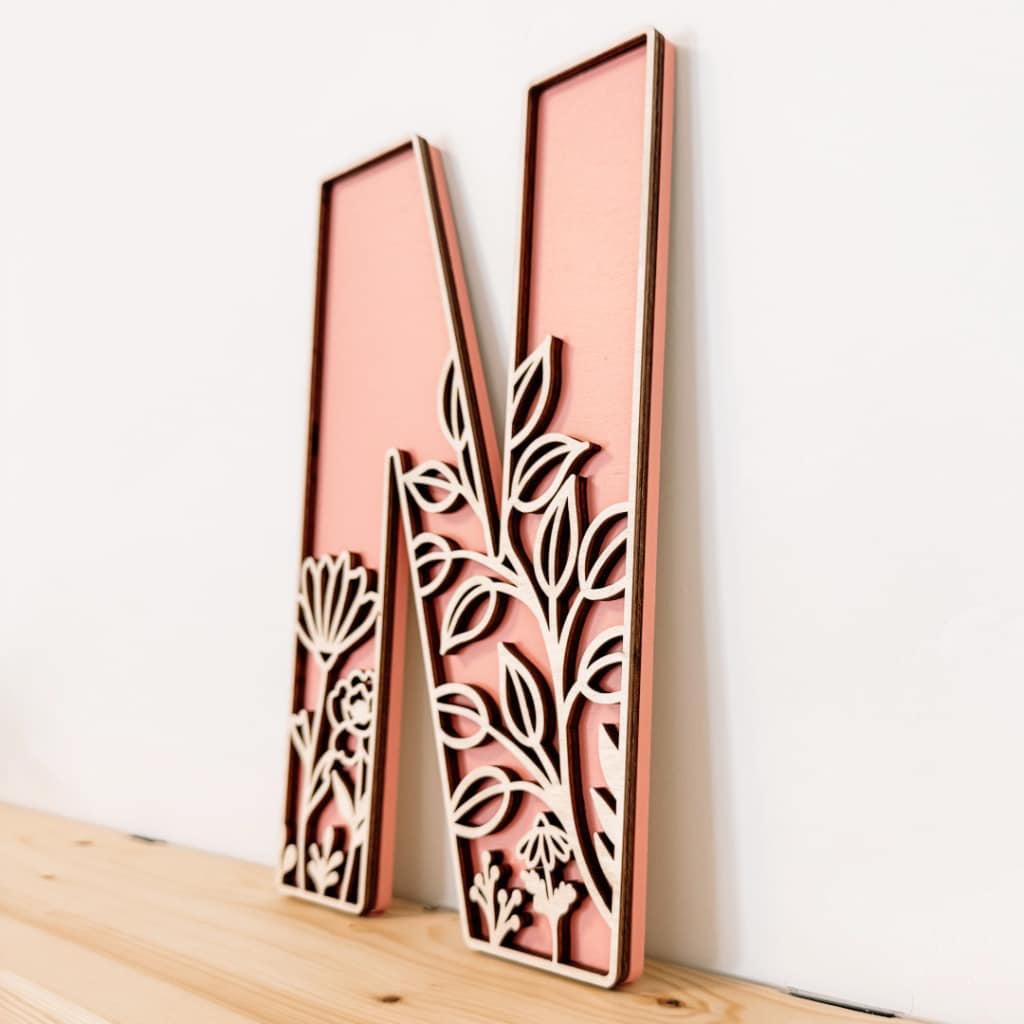 Wildflower Wall Letters | CraftCuts.com