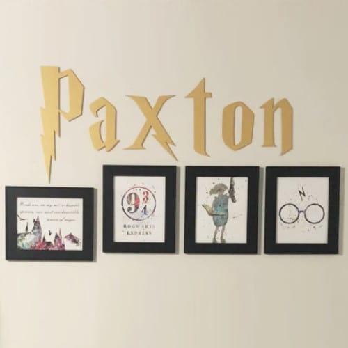 Personalized Name Harry Potter Inspired Font Vinyl Wall Art Decal