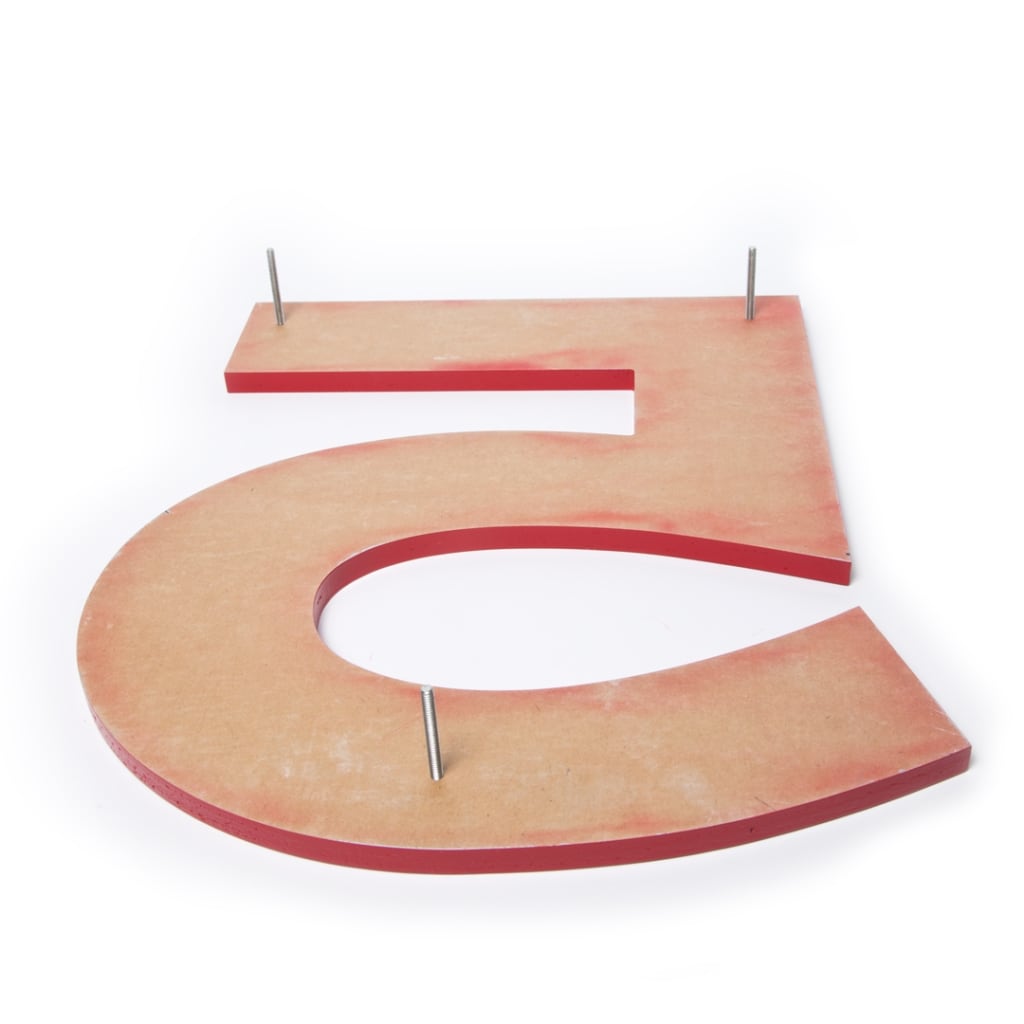 Wood Layout Letters & Numbers: Clarendon Font (3 Tall) - 47-Piece Set