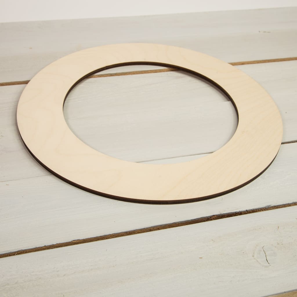 Wooden Rings Craft Mix Color Size Wood Loop Wooden Ring Circle for