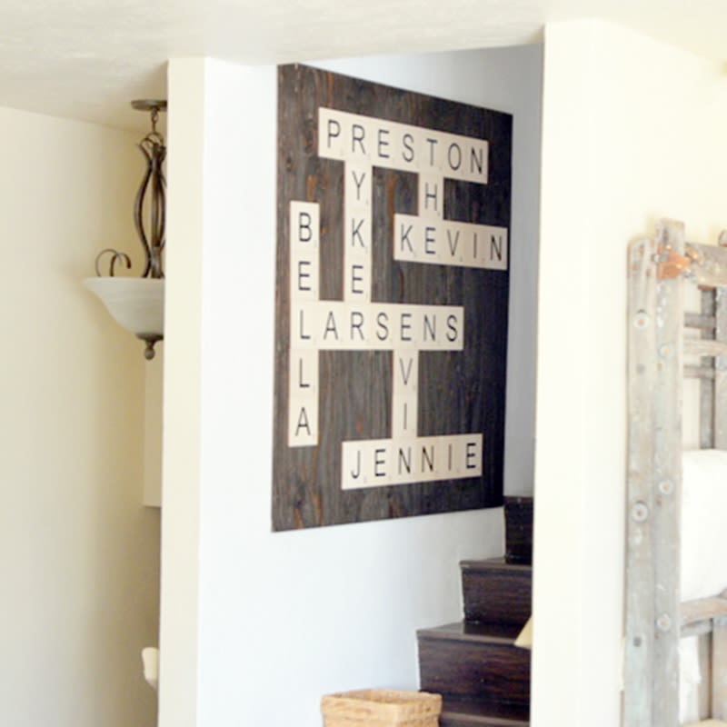 Scrabble Tiles, Wall Letters, Scrabble Wall Art, Wood Scrabble Letters