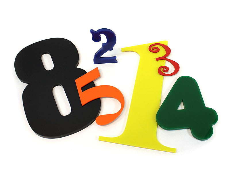 Plastic Numbers Any Size. Any Font. Woodland Manufacturing