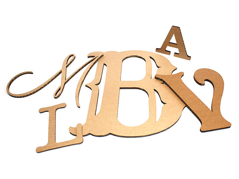 Cardboard Letters Temporary Signs Made Custom In Any Style Woodland Manufacturing