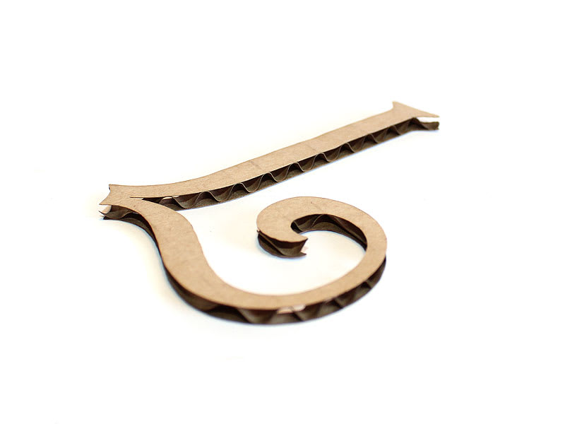 Cardboard Letters Temporary Signs made Custom in Any Style Woodland