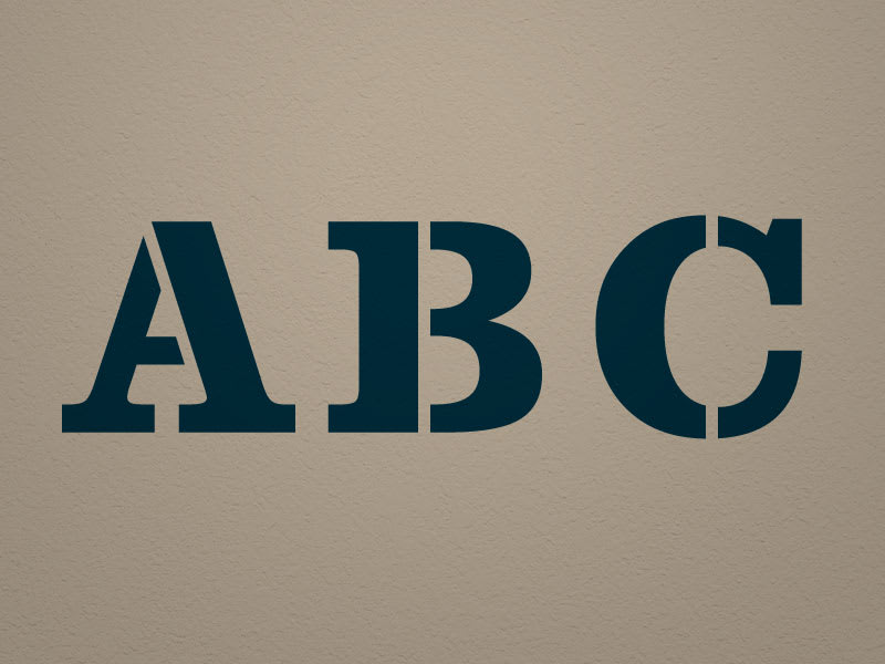 Clarendon Alphabet Stencil Set | Woodland Manufacturing clarendon-alphabet-stencil-set-woodland-manufacturing