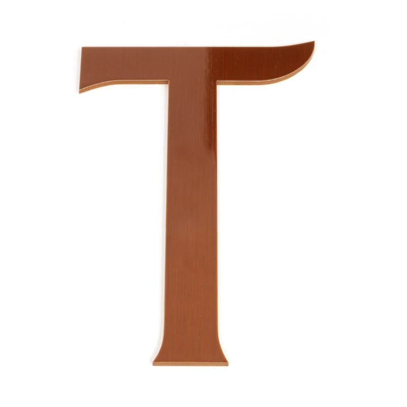 Faux Metal Letters - Custom Tints in Bronze, Brass and Copper