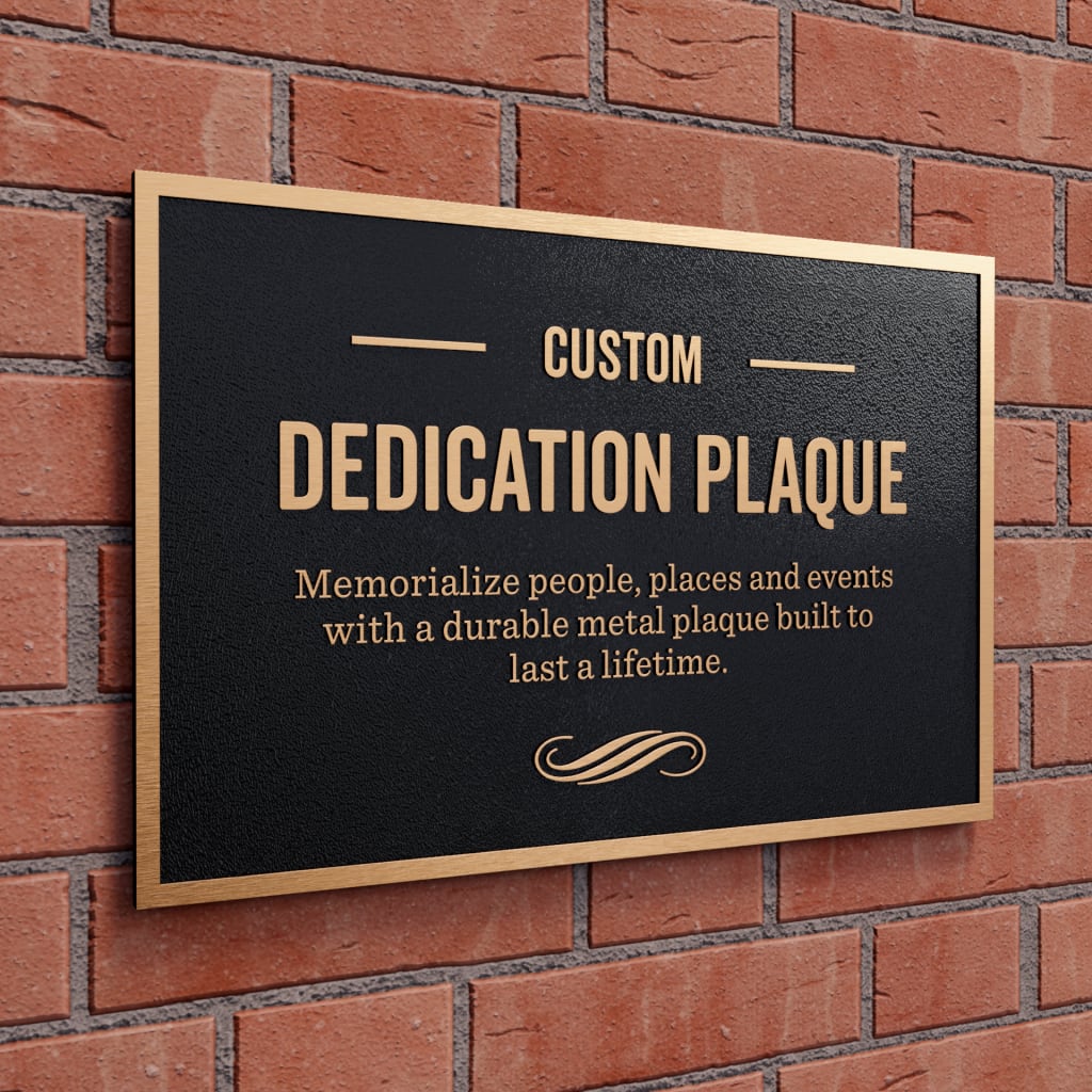 Wall Plaques – Custom Cast Plaques & Etched Signage