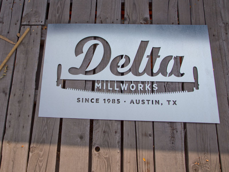 Metal Sign Stencil - Custom Steel Stencil Signs