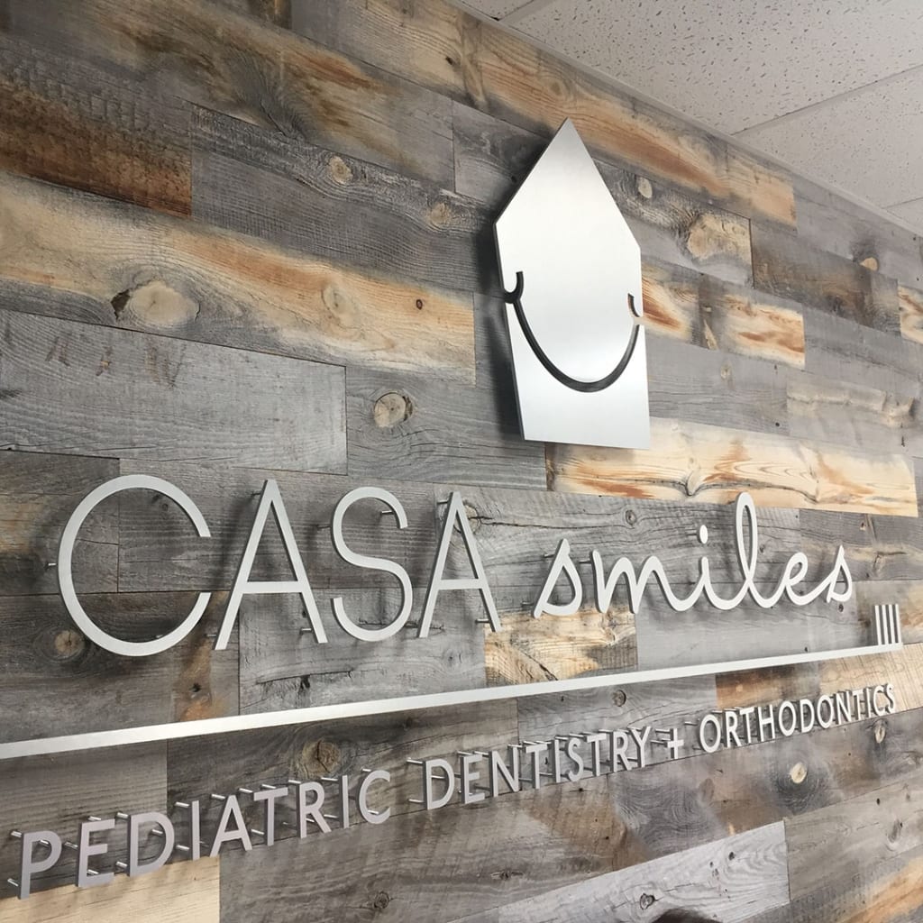 Dental Office Sign Custom Made with Expertise Woodland Manufacturing