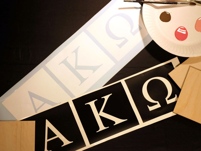 Greek Stencils - Greek Letter Stencils | Woodlandmanufacturing.com