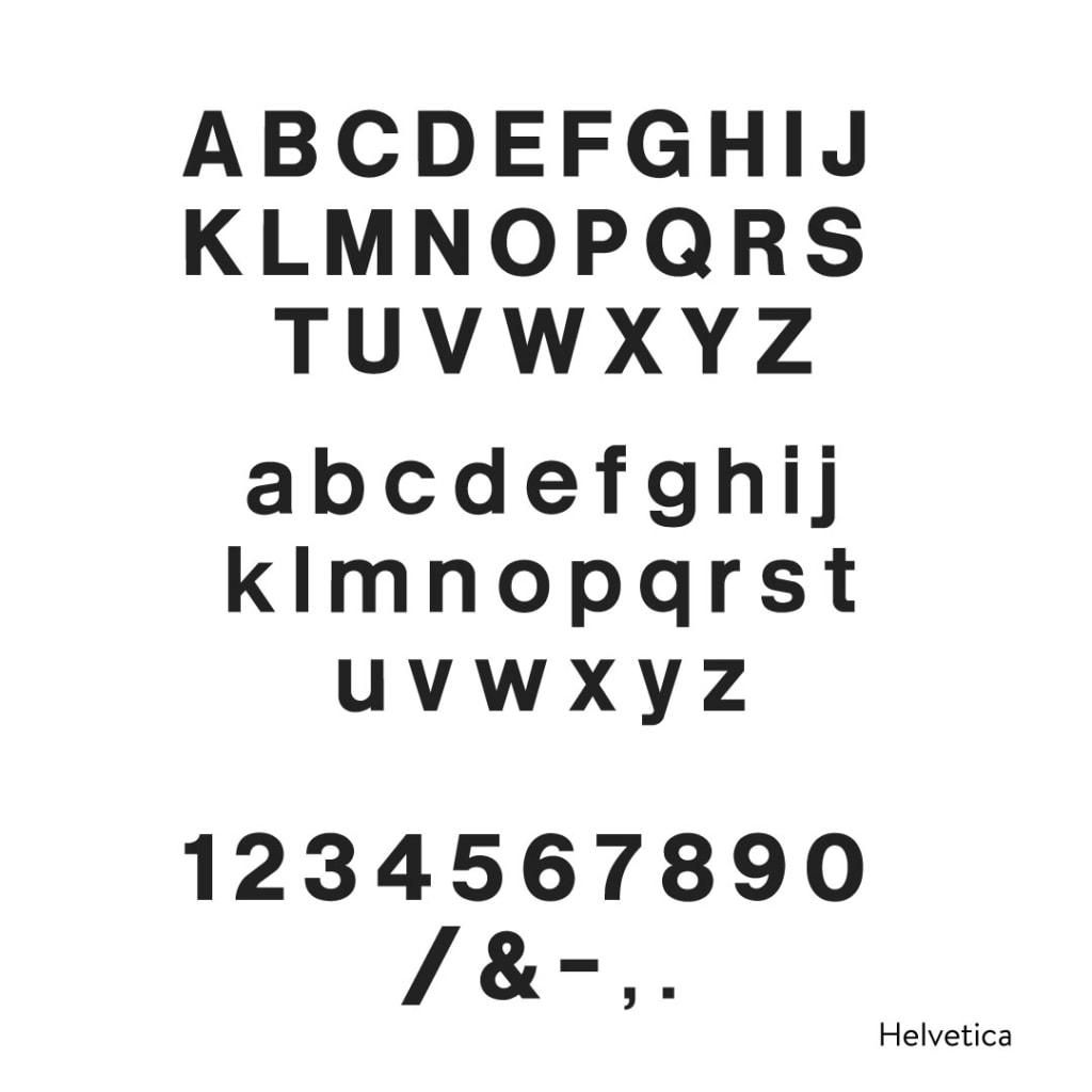 Helvetica Letter & Number Stencil Set