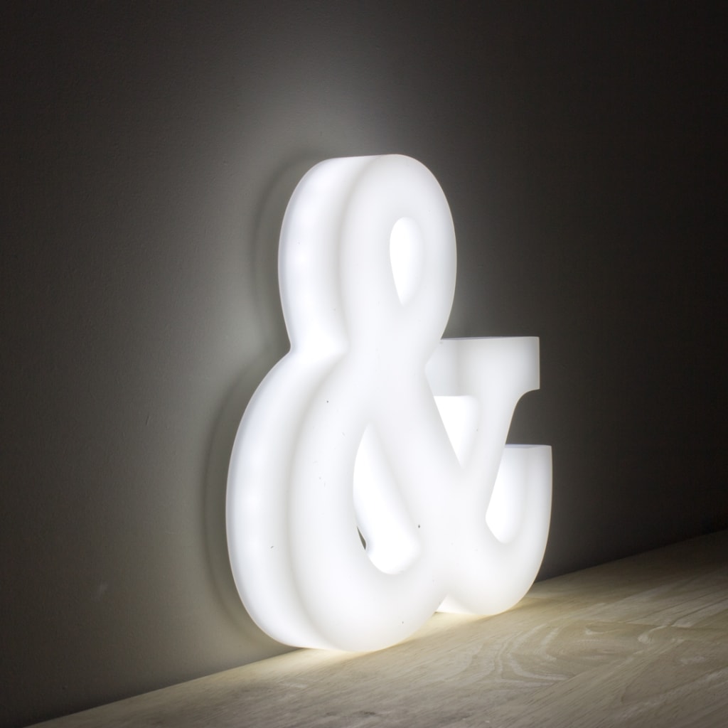 LED Plastic Letters - White Glow Letters | Woodland