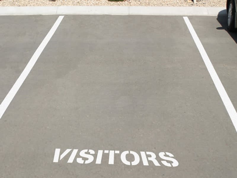 Visitor Parking Stencil