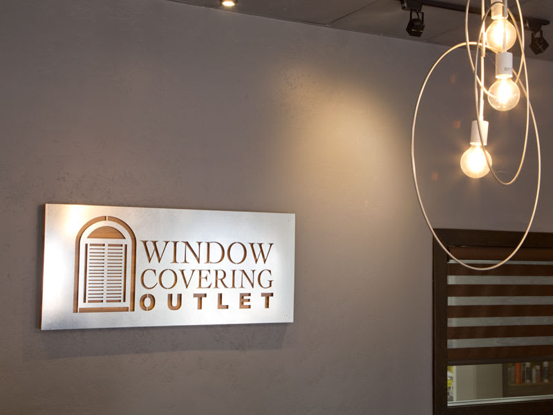 Silver Window Sign Rustic Metal Wood Cedar Sign - Custom | Woodland Manufacturing